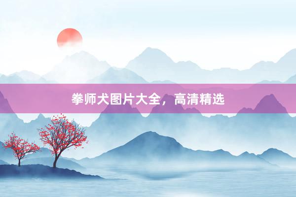 拳师犬图片大全，高清精选